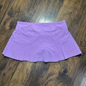 Nike Dri-Fit Ruffle Mini Skort Medium Purple Athletic Tennis Golf Gym